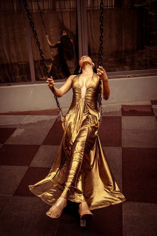 Elysian Golden Glow Maxi Dress